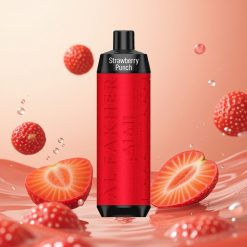 Al Fakher Crown Bar 8000 Fresa Golpeador con 18ml y 8000 Caladas