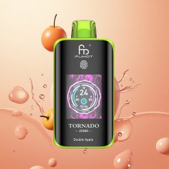 Fumot Tornado 25000 Puffs Manzana Doble Pantalla HD Batería 700mAh Recargable