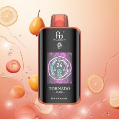 Fumot Tornado 25000 Puffs Pantalla HD Batería Recargable Limonada Rosa
