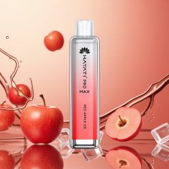 Hayati Pro Max 4000 Puffs Manzana Roja Helada con Batería Recargable y LED