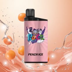 IGET Bar 3500 Puffs Duradero Melocotón Helado con Bobina 1.2 Ohm y Batería 1400 mAh