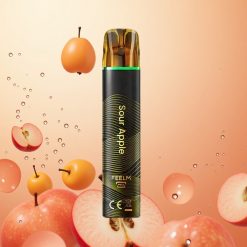 JNR Black&Golden 800 Puffs Manzana Ácida 550mAh 2ml