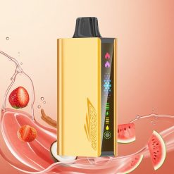 JNR Cruiser 12000 Puffs Fresa Coco Sandía Sin Carga Pantalla Animación