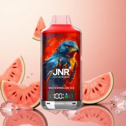 JNR Falcon X 18000 Puffs Sandía Helada Pantalla Digital Carga Rápida Tipo-C