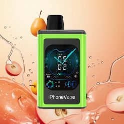 JNR PhoneVape 30000 Puffs Manzana Ácida Helada Pantalla Completa Batería Recargable