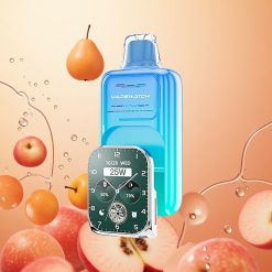 JNR Vape Watch 30000 Puffs 19mL Manzana Ácida Helada Dual Mesh Coil