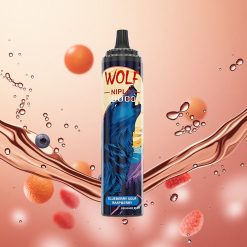JNR Wolf Niplo 10000 Puffs 20ml Arándano Frambuesa Ácida Carga Rápida Tipo-C