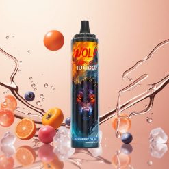 JNR Wolf Niplo 10000 Puffs Arándano Helado con Carga Rápida Tipo-C y 20ml de Líquido